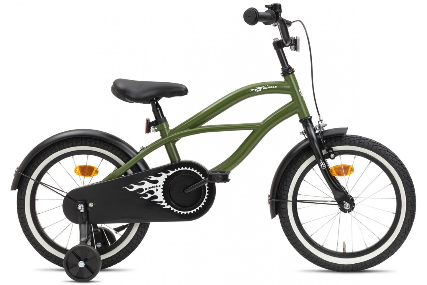 Nogan Rumble Kinderfahrrad 16 Zoll Jungen Armeegrün