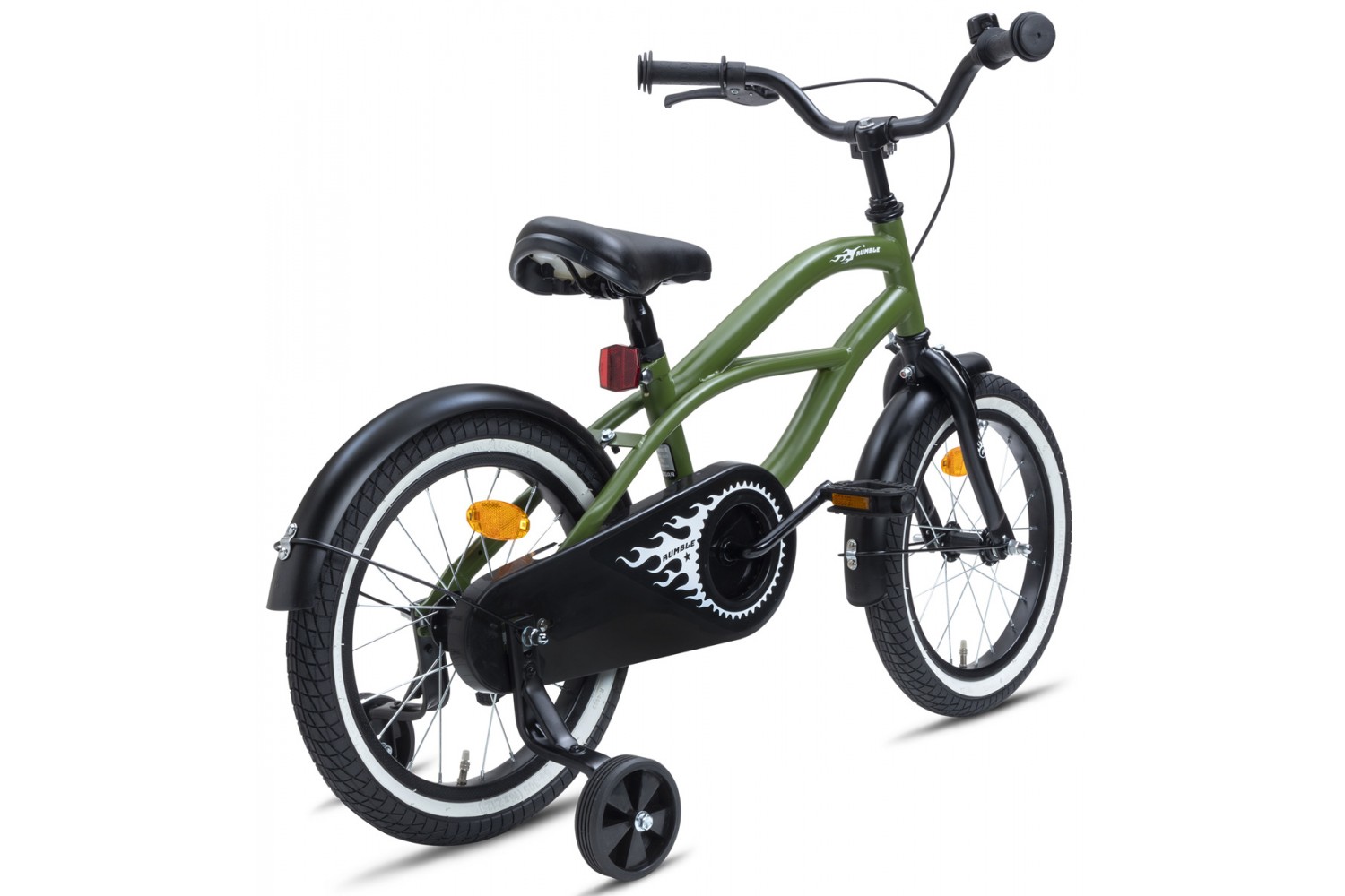 Nogan Rumble Kinderfahrrad 16 Zoll Jungen Armeegrün