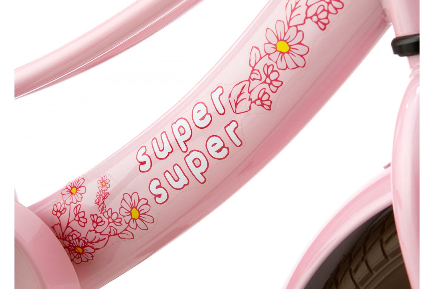 Supersuper Lola Kinderfahrrad 14 Zoll Mädchen Rosa-Türkis