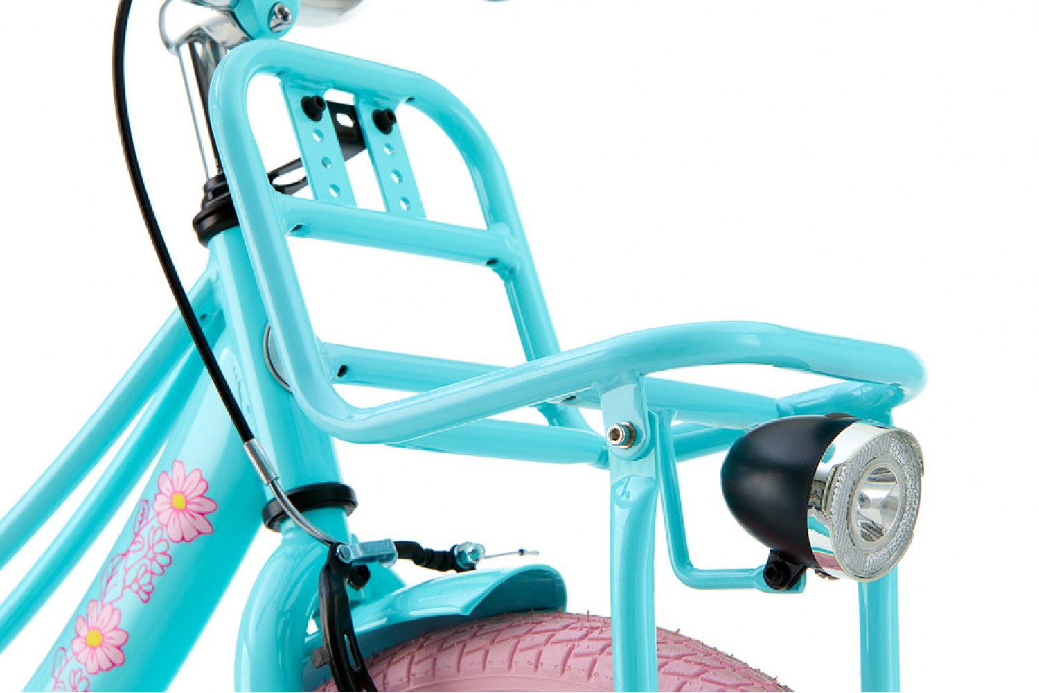 Supersuper Lola Kinderfahrrad 20 Zoll Mädchen Mint-Rosa