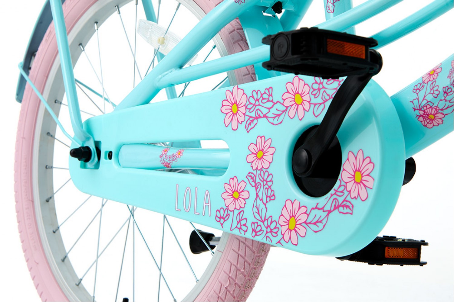 Supersuper Lola Kinderfahrrad 20 Zoll Mädchen Mint-Rosa