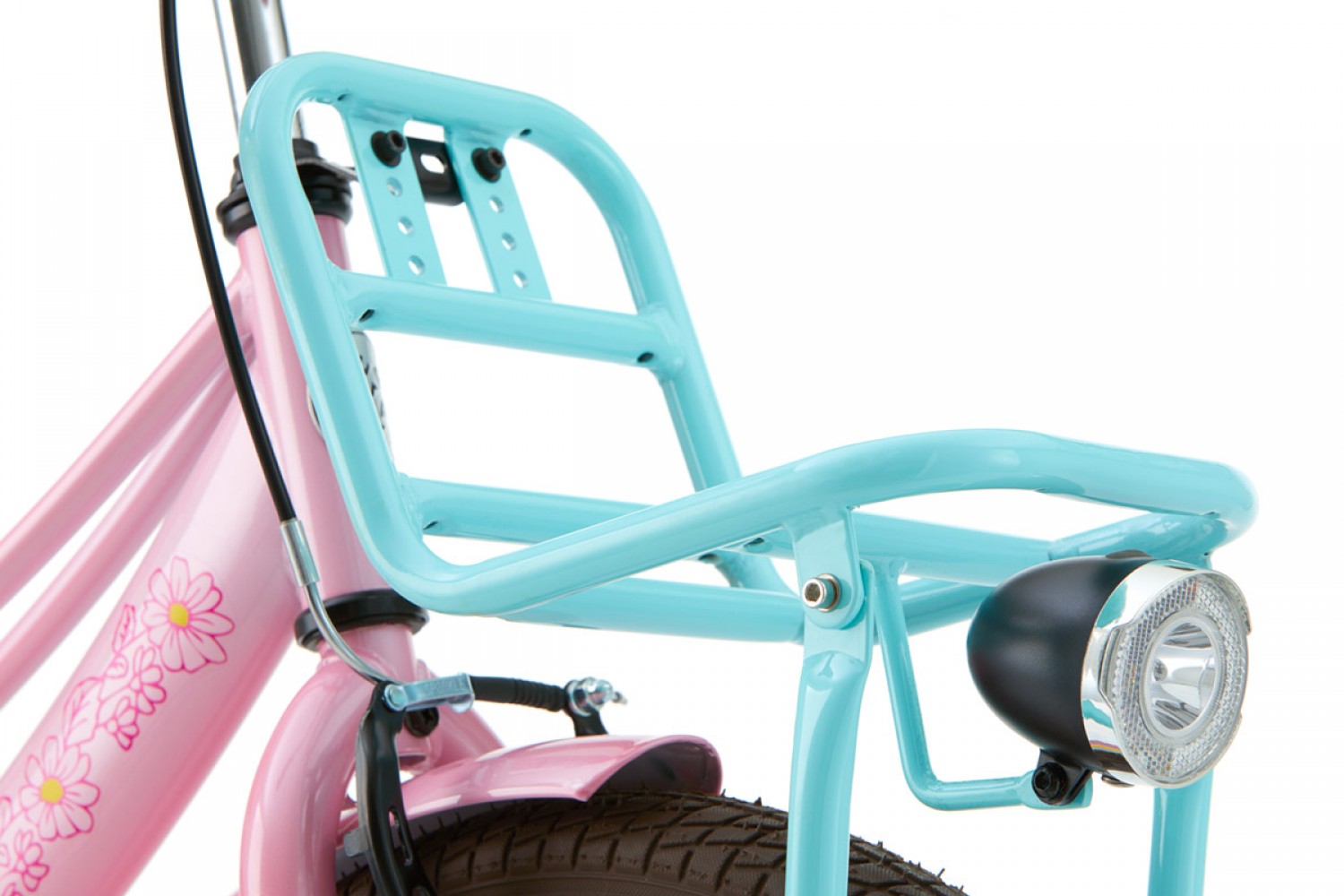 Supersuper Lola Kinderfahrrad 20 Zoll Mädchen Rosa-Türkis