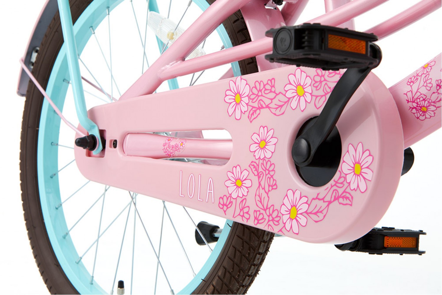 Supersuper Lola Kinderfahrrad 20 Zoll Mädchen Rosa-Türkis