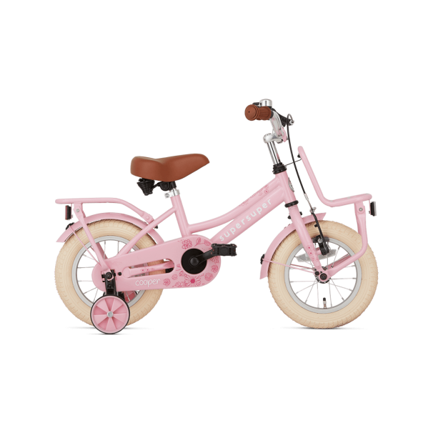 Supersuper Cooper Kinderfahrrad 12 Zoll Mädchen Rosa
