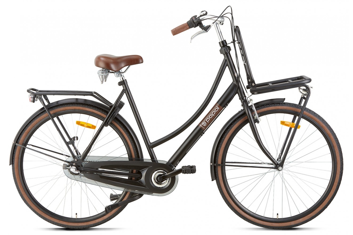 Popal County Roll+ 28-Zoll-Transportrad 50cm Mattschwarz Popal County Roll+ 28 Zoll Hollandrad 50cm Damen Matt Schwarz