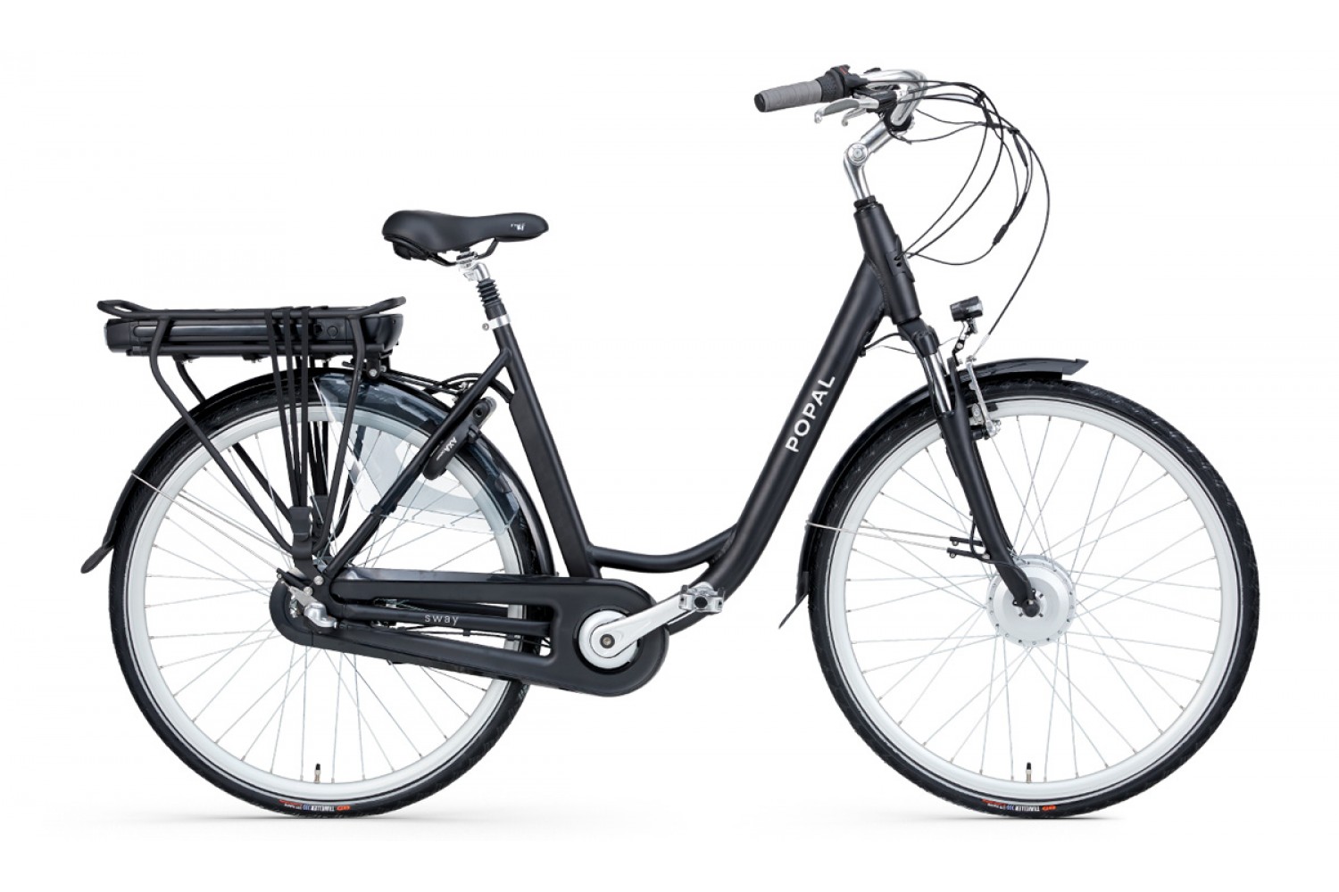 Popal Sway Elektrofahrrad 54 cm Damen Matt Schwarz Popal Sway Elektrofahrrad 54 cm Frauen Matt Schwarz