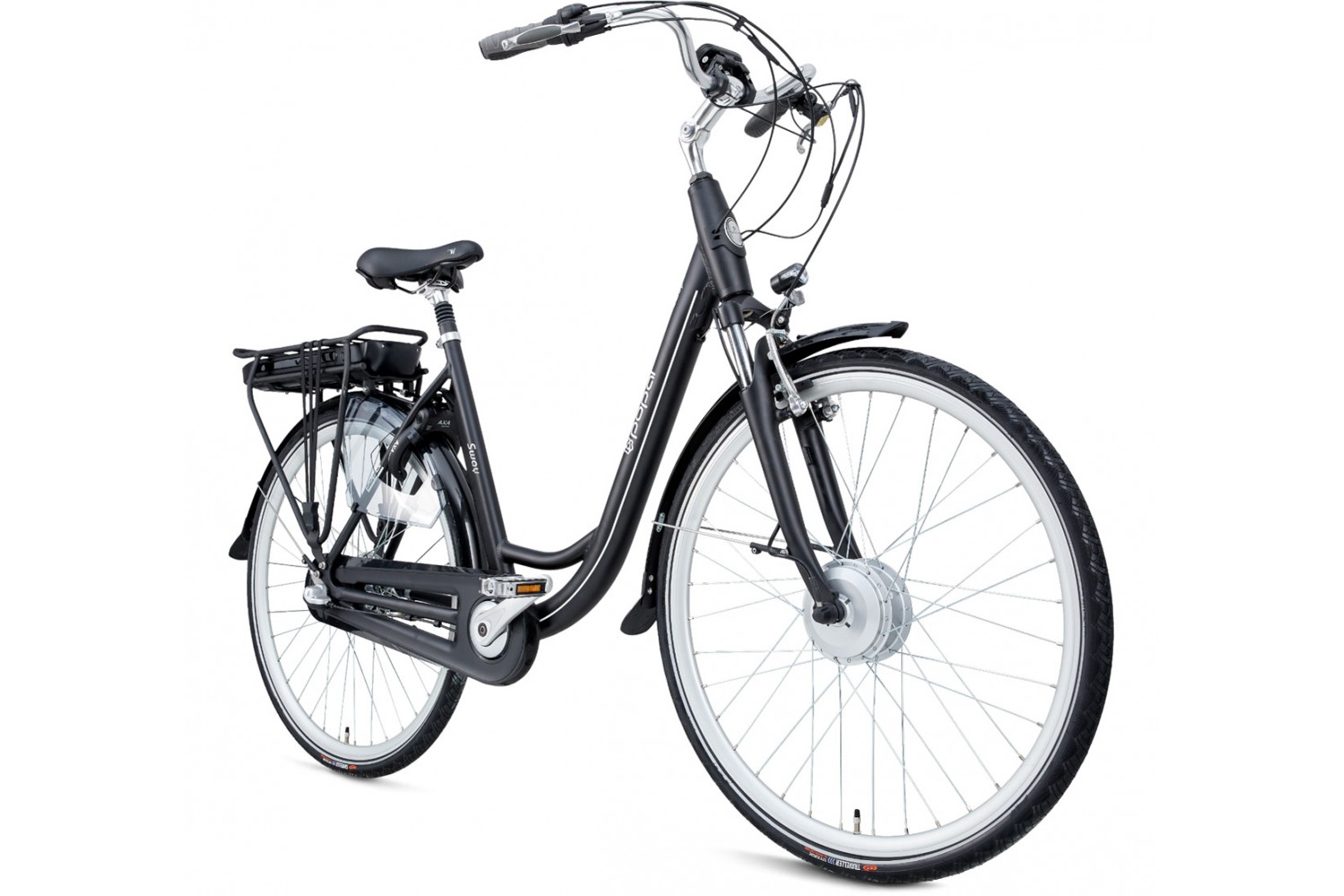 Popal Sway Elektrofahrrad 54 cm Damen Matt Schwarz Popal Sway Elektrofahrrad 54 cm Frauen Matt Schwarz