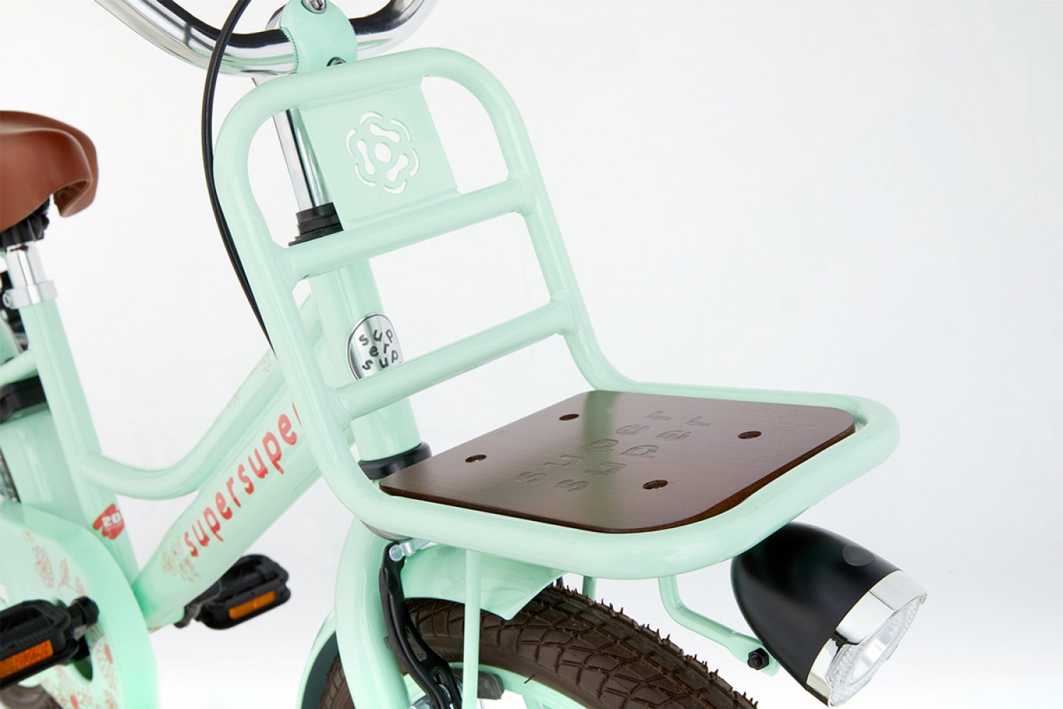 SuperSuper Cooper Bamboo Kinderfahrrad 20 Zoll Mädchen Pistaziengrün