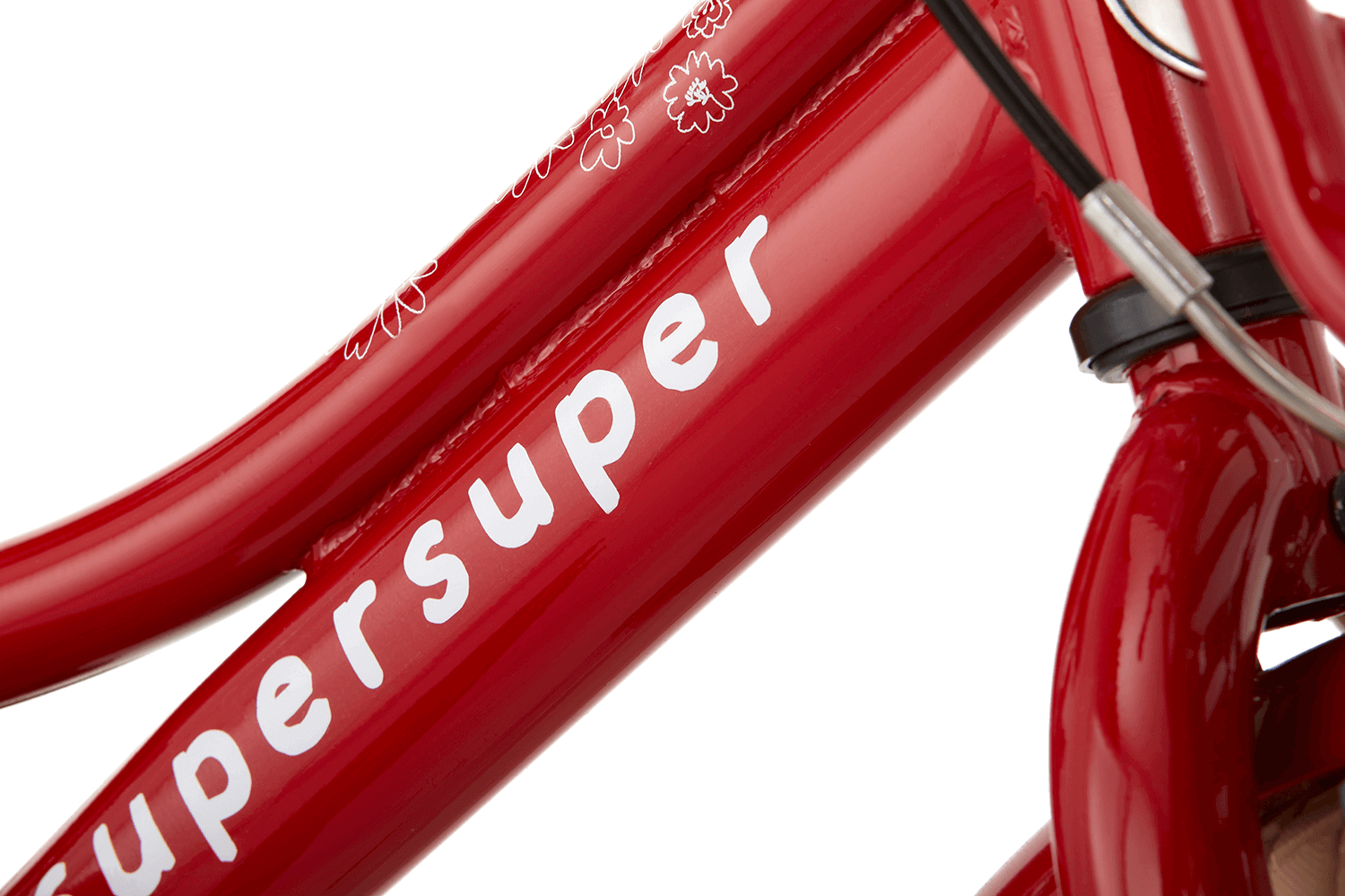 Supersuper Cooper Kinderfahrrad 12 Zoll Mädchen Rot