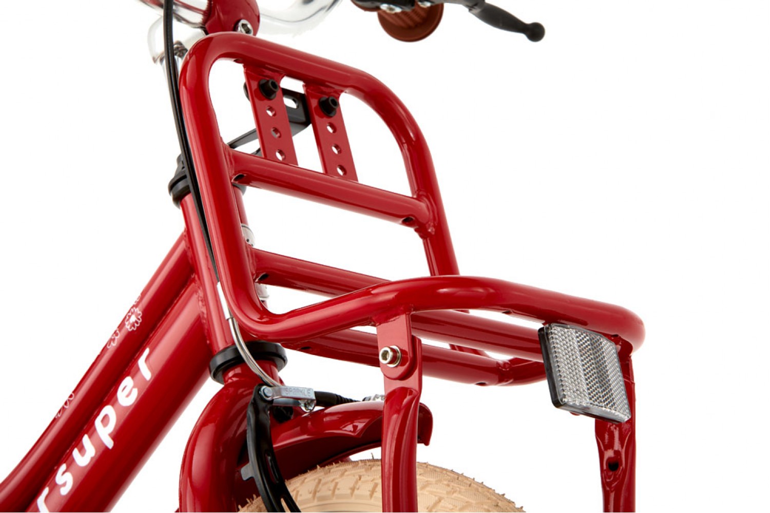 Supersuper Cooper Kinderfahrrad 14 Zoll Mädchen Rot