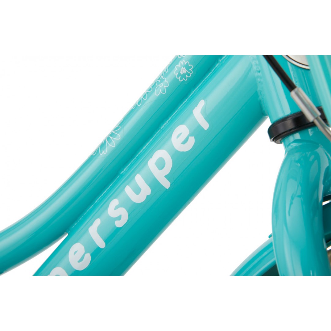 POPAL ``Cooper Super`` Kinderrad 14 Zoll Kinder Fahrrad /türkis/ -  Fahrradladen Krefeld Onlineshop