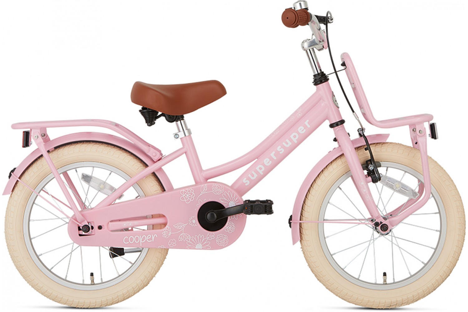 Supersuper Cooper Kinderfahrrad 16 Zoll Mädchen Rosa