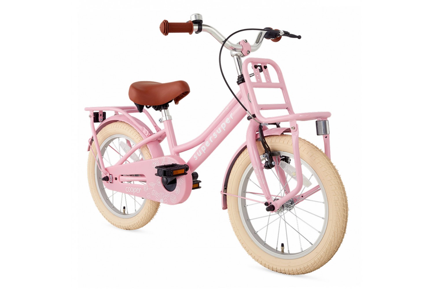 Supersuper Cooper Kinderfahrrad 16 Zoll Mädchen Rosa