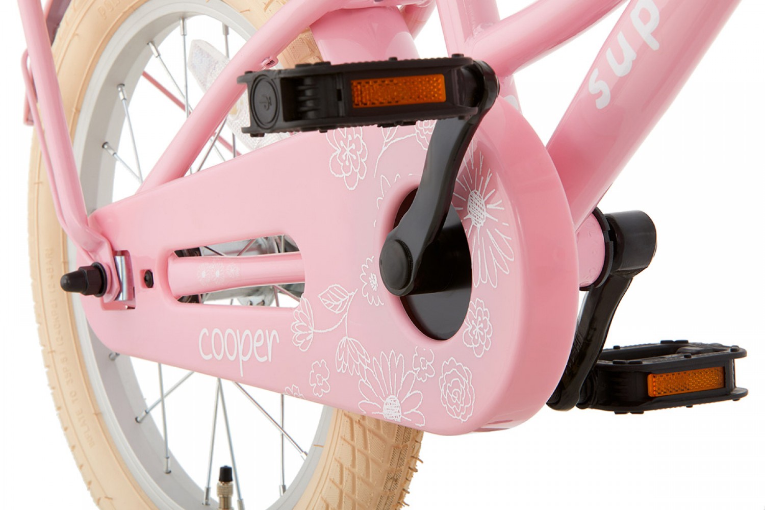 Supersuper Cooper Kinderfahrrad 16 Zoll Mädchen Rosa