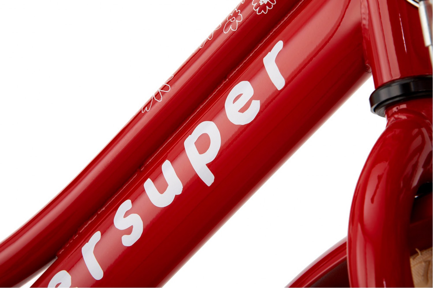 Supersuper Cooper Kinderfahrrad 18 Zoll Mädchen Rot