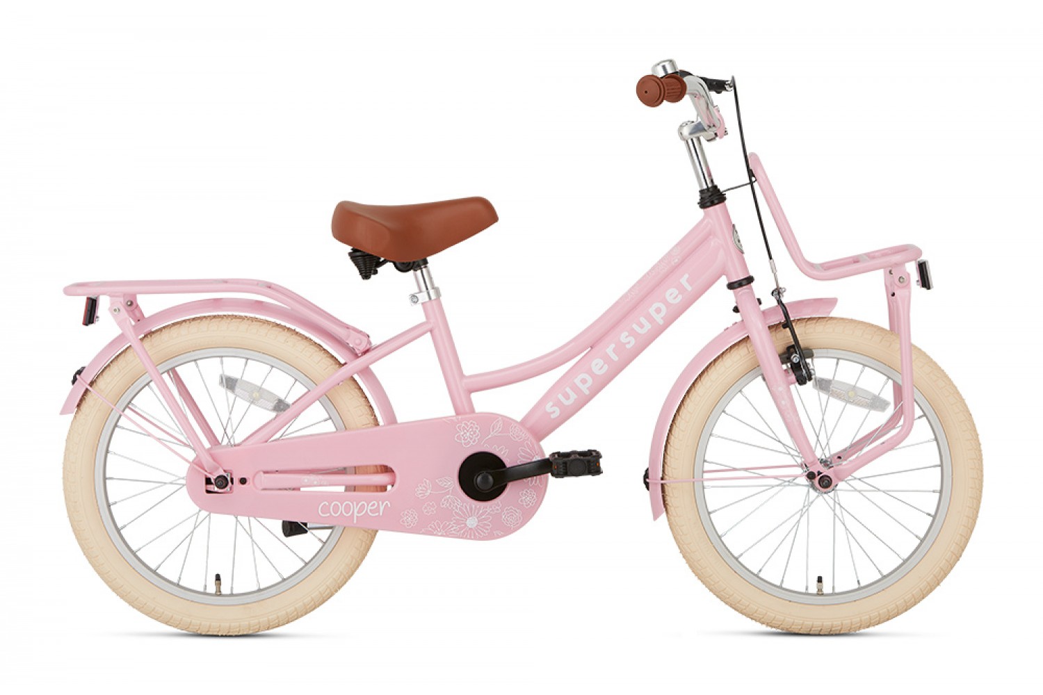 Supersuper Cooper Kinderfahrrad 18 Zoll Mädchen Rosa