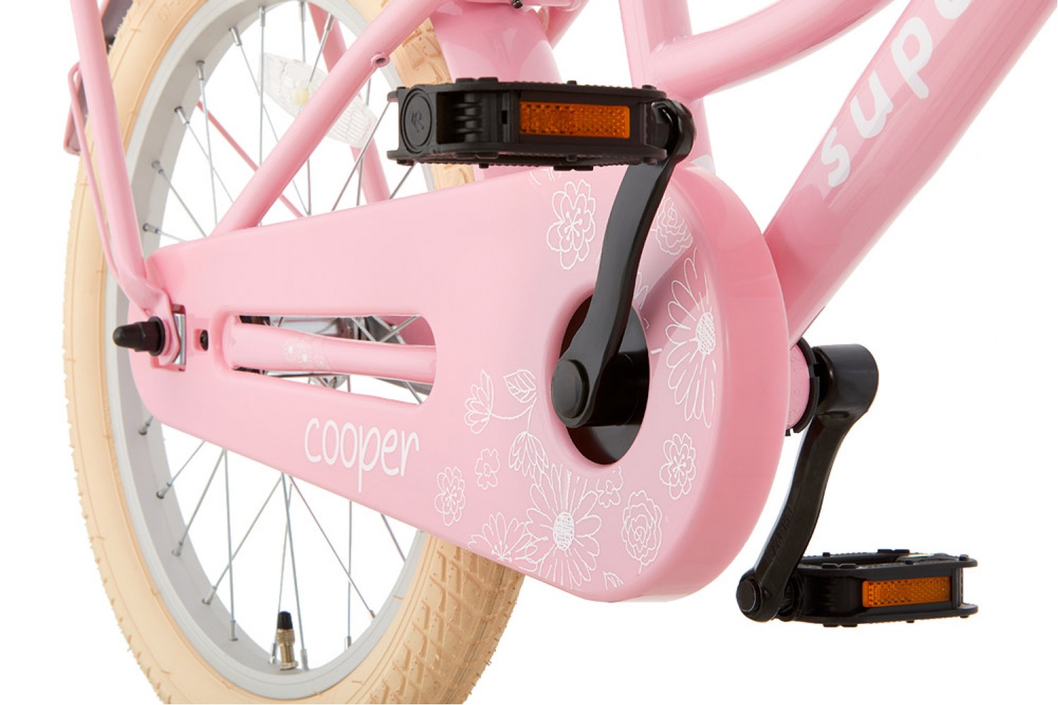 Supersuper Cooper Kinderfahrrad 18 Zoll Mädchen Rosa