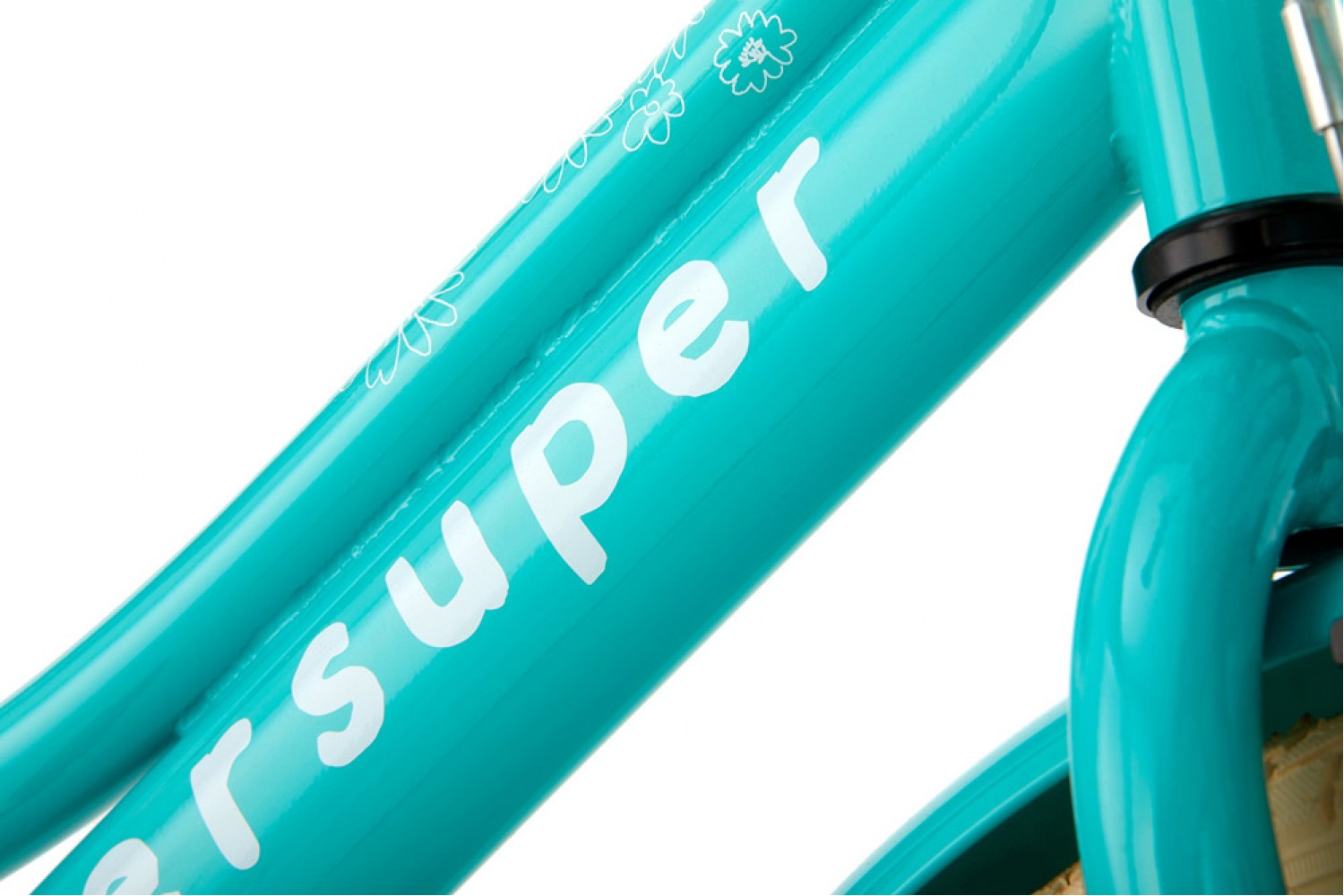 Supersuper Cooper Kinderfahrrad 18 Zoll Mädchen Türkis