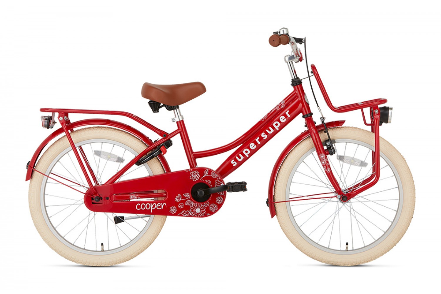 Supersuper Cooper Kinderfahrrad 20 Zoll Mädchen Rot