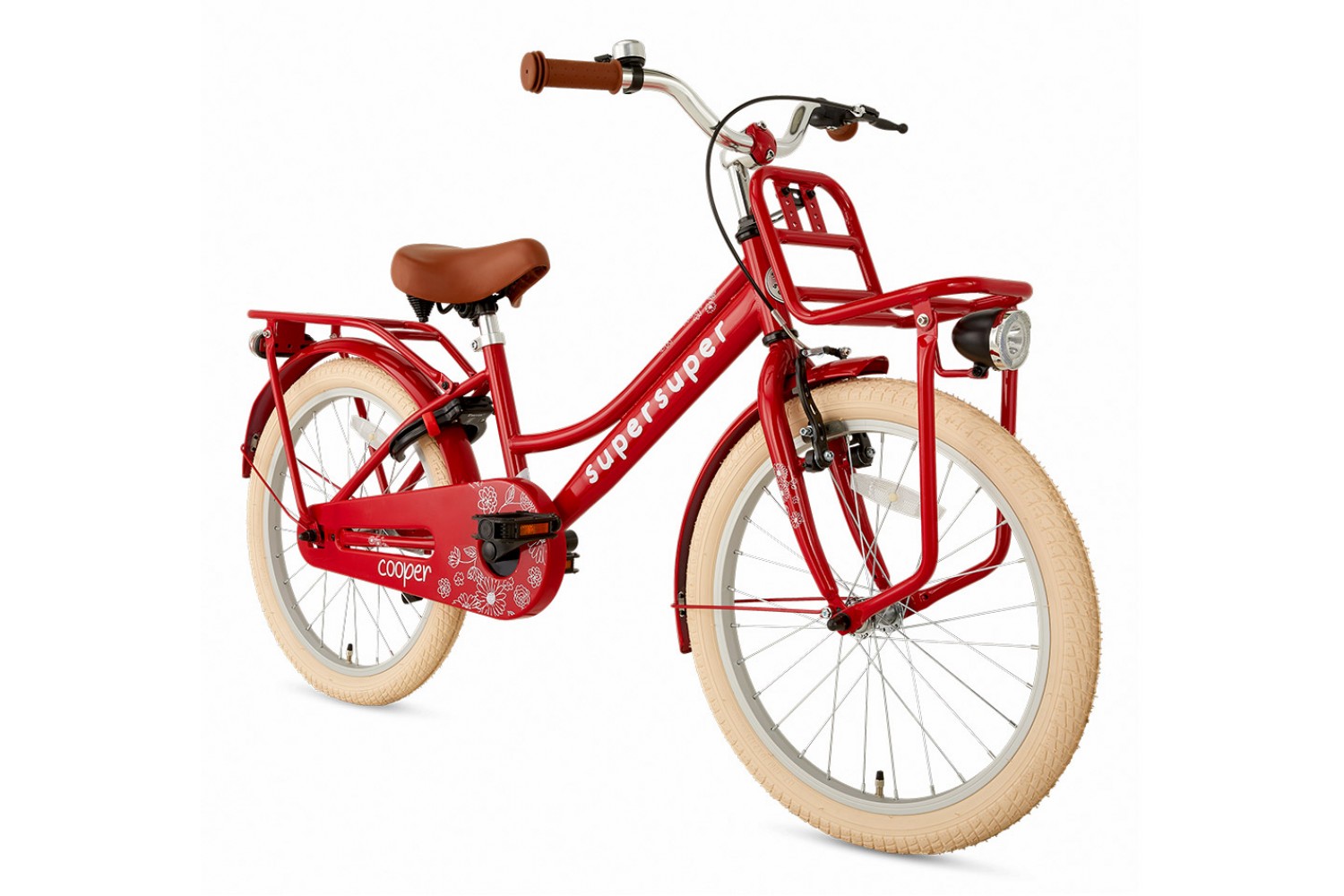 Supersuper Cooper Kinderfahrrad 20 Zoll Mädchen Rot