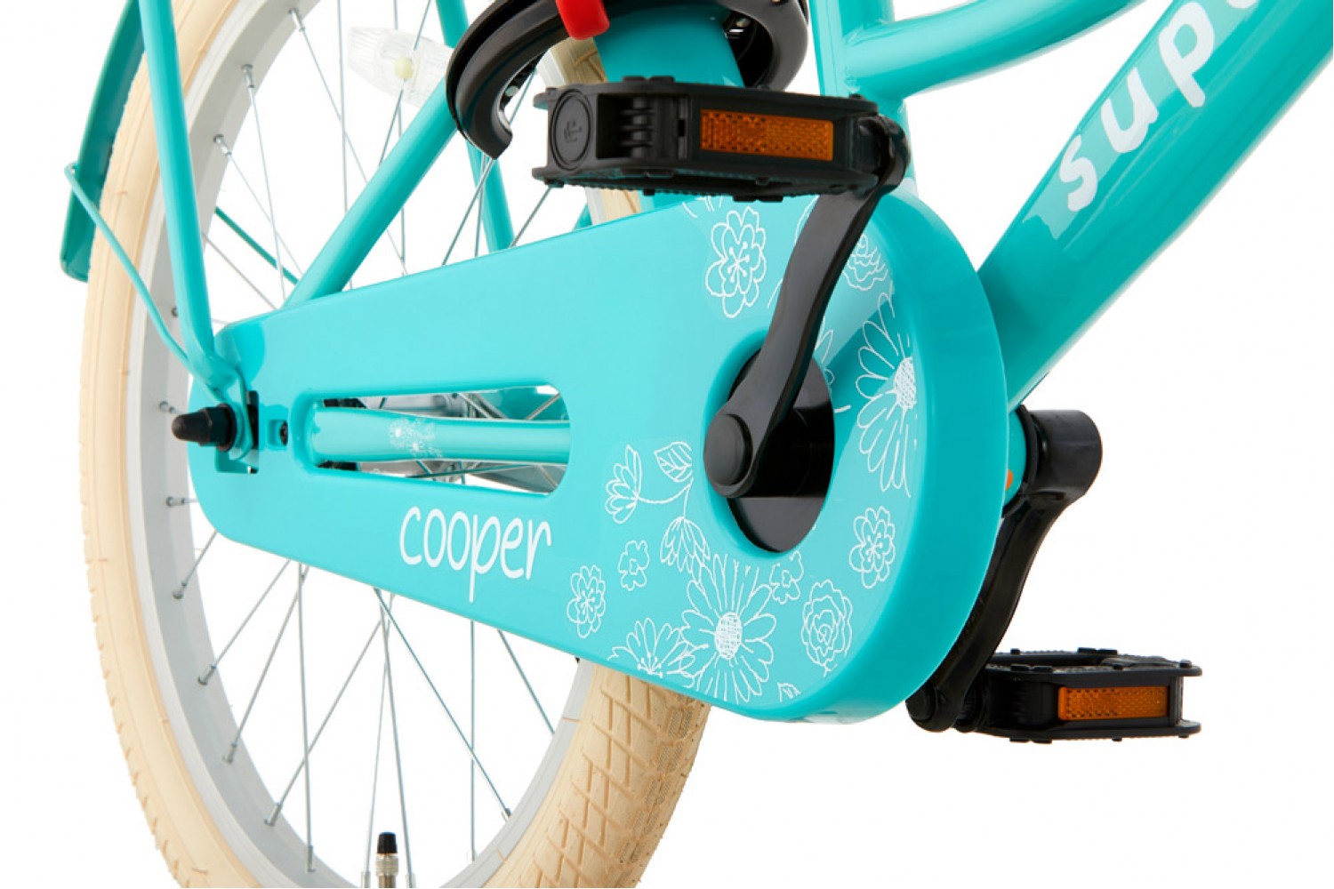 Supersuper Cooper Kinderfahrrad 20 Zoll Mädchen Türkis