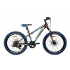 Supersuper Kiyoko Kinder Mountainbike 24 Zoll Schwarz Blau