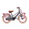 Supersuper Lola Kinderfahrrad 16 Zoll Mädchen Grau-Rosa