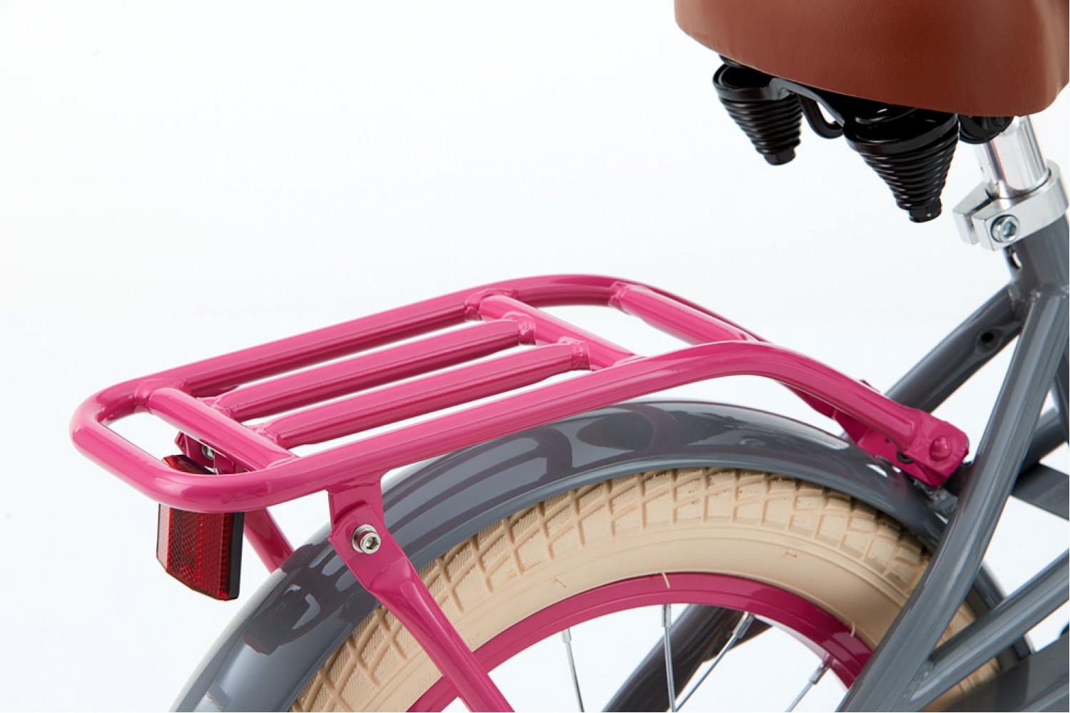 Supersuper Lola Kinderfahrrad 16 Zoll Mädchen Grau-Rosa