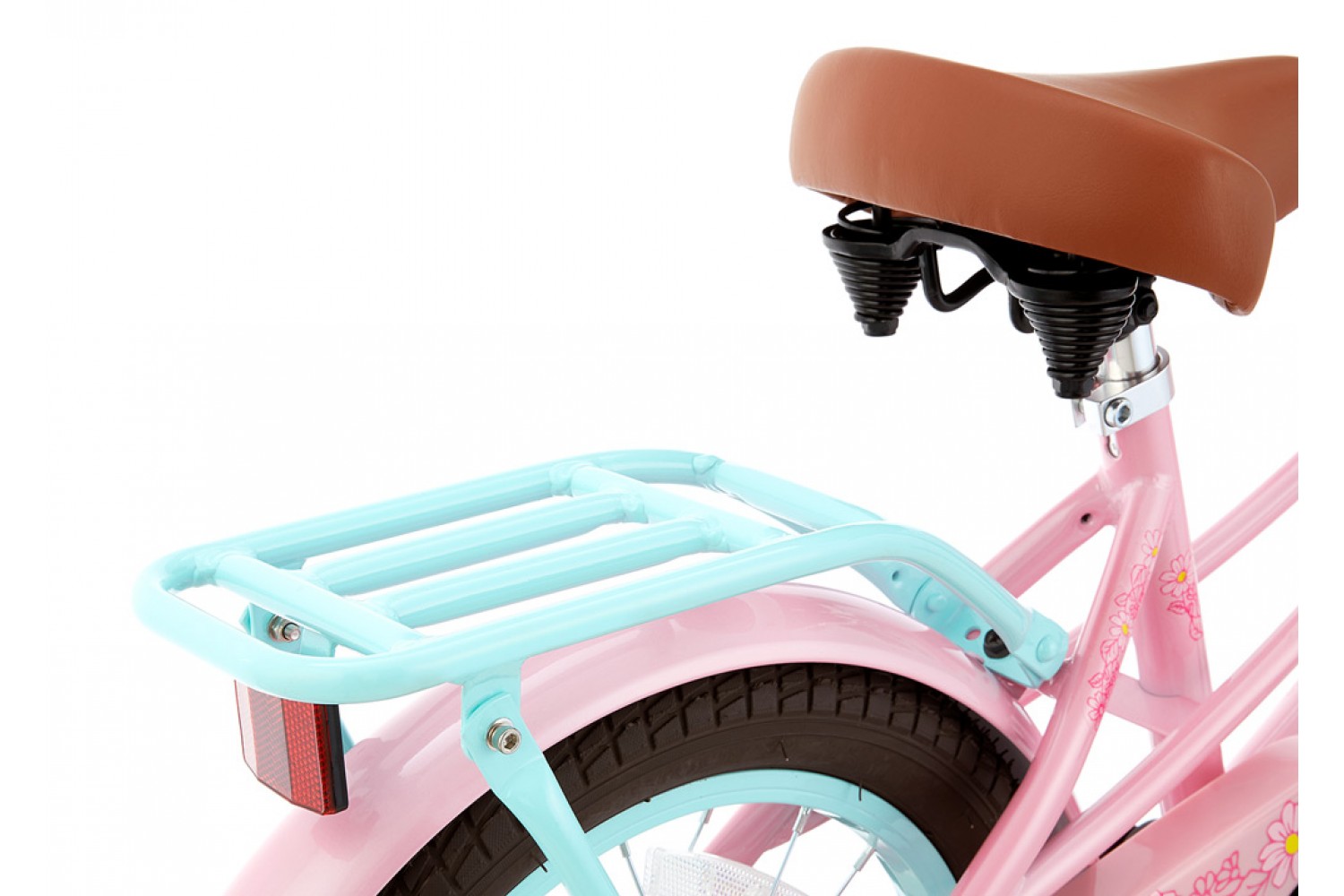 Supersuper Lola Kinderfahrrad 16 Zoll Mädchen Rosa-Türkis