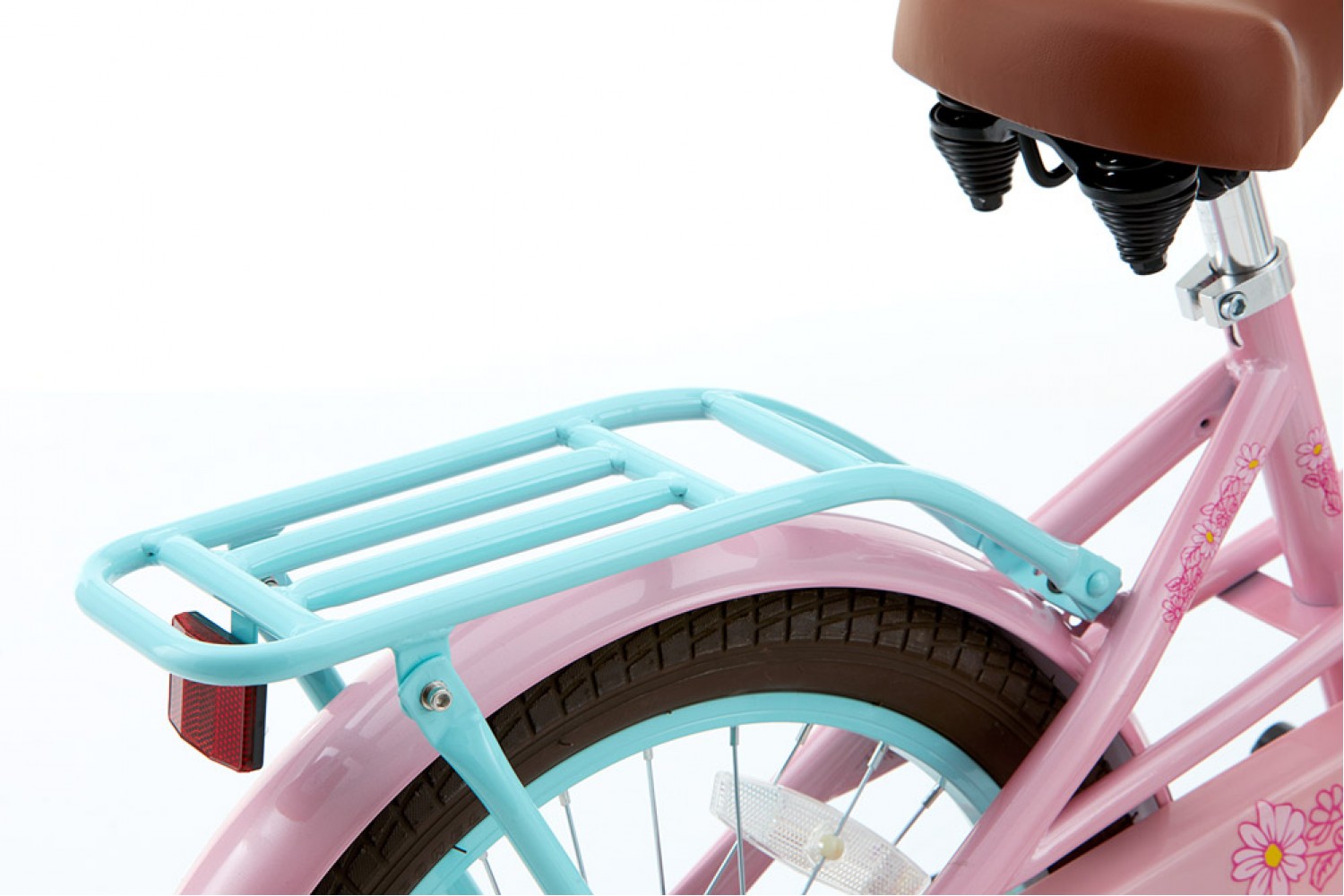 Supersuper Lola Kinderfahrrad 18 Zoll Mädchen Rosa-Türkis