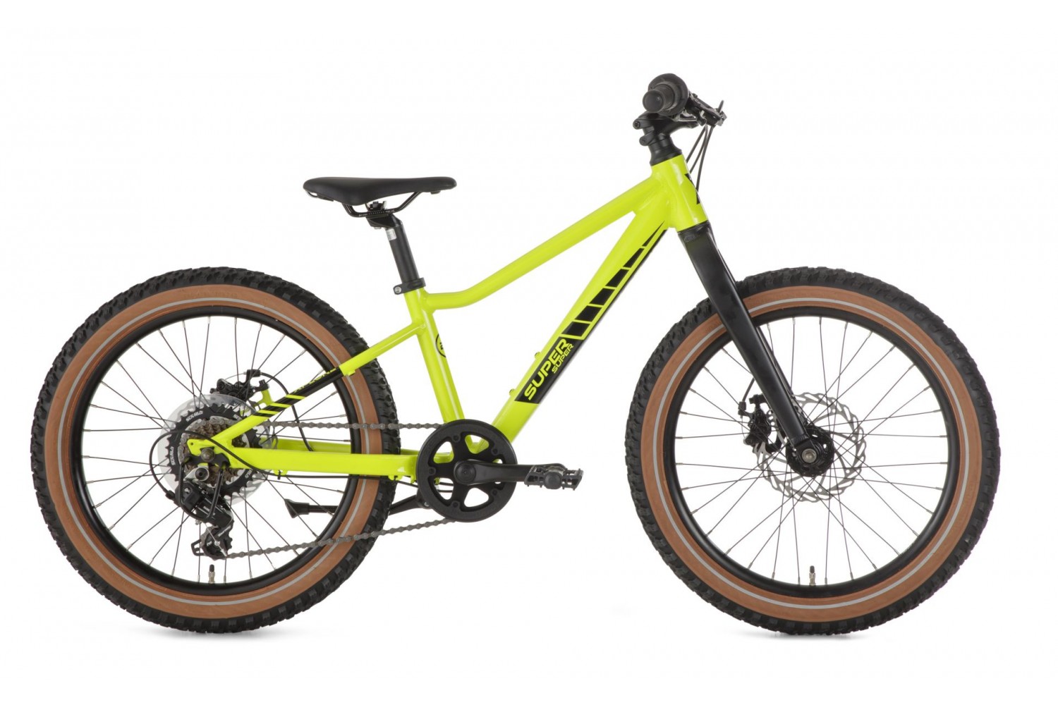 SuperSuper Xplore Kinder-Mountainbike 20 Zoll Gelb/Grün