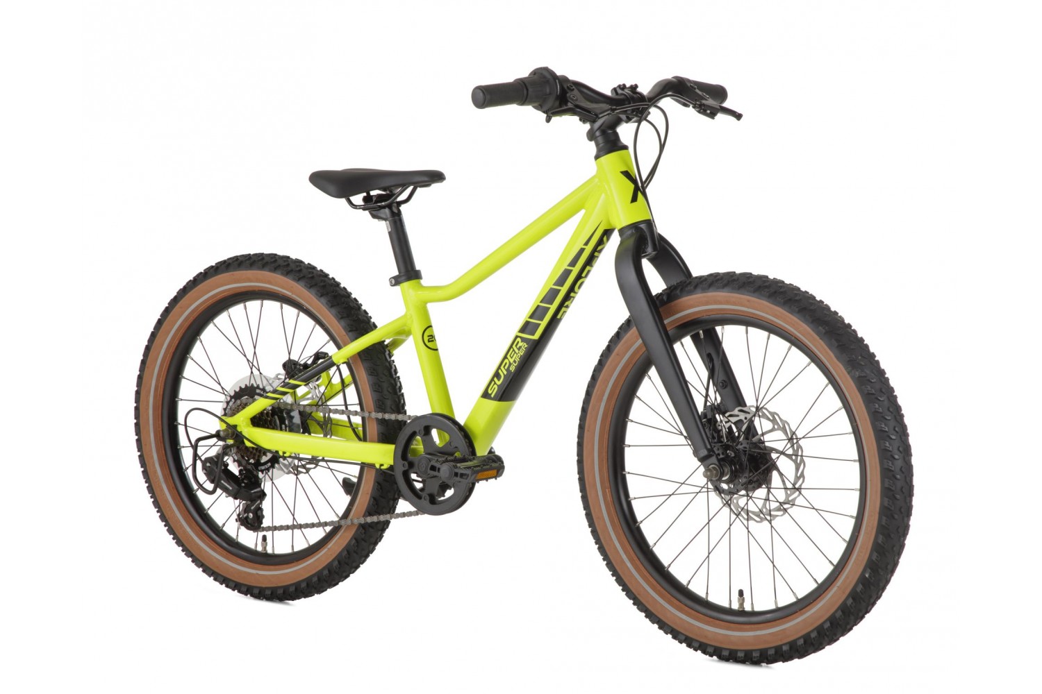 SuperSuper Xplore Kinder-Mountainbike 20 Zoll Gelb/Grün