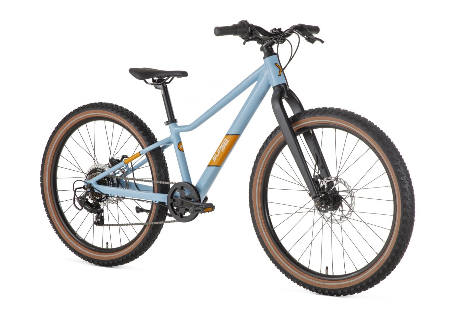 SuperSuper Xplore Kinder-Mountainbike 24 Zoll Blau