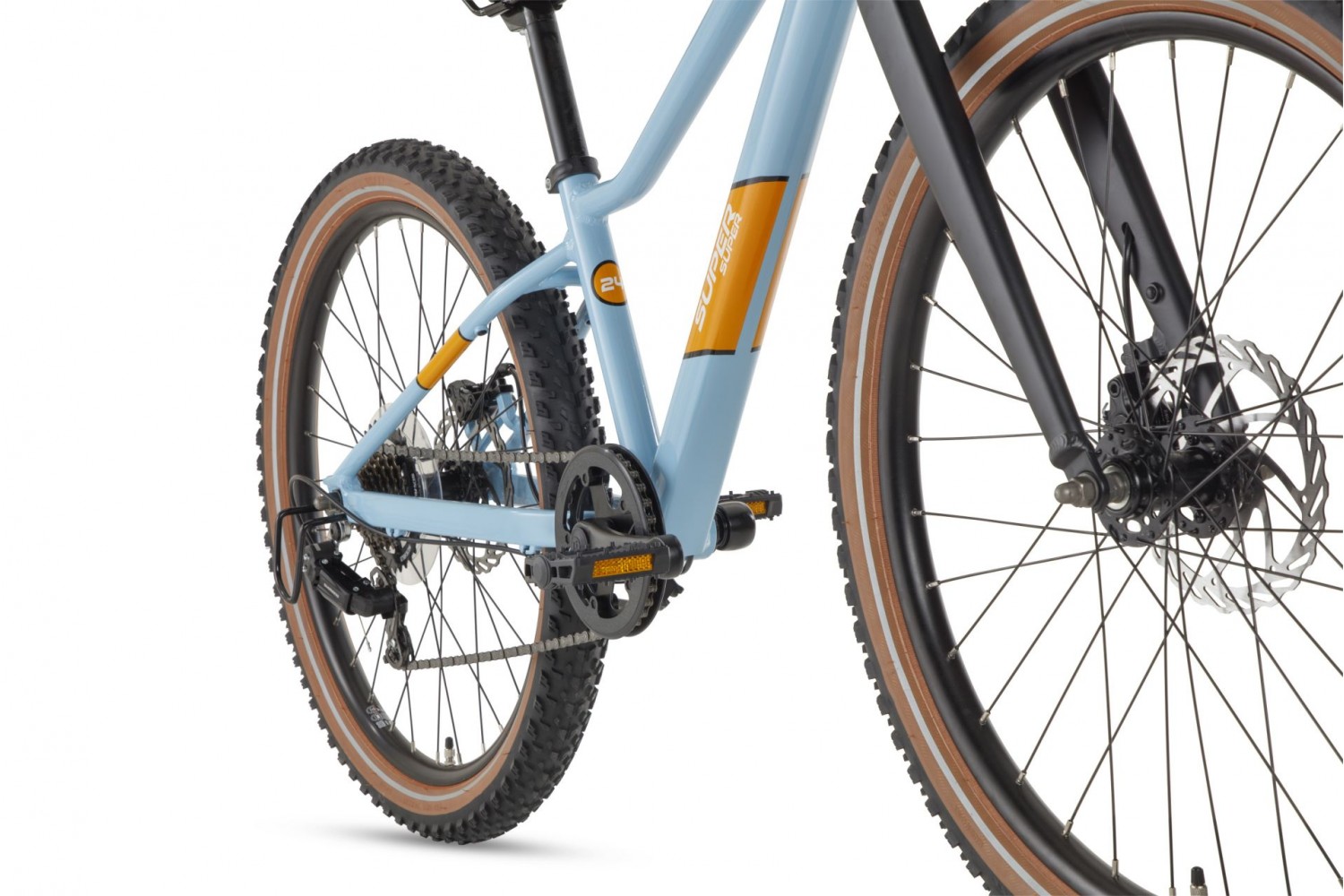 SuperSuper Xplore Kinder-Mountainbike 24 Zoll Blau