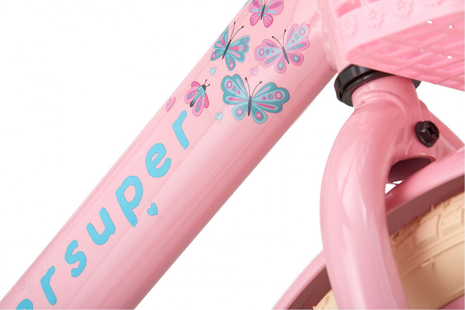 Supersuper Little Miss Kinderfahrrad 18 Zoll Mädchen Rosa