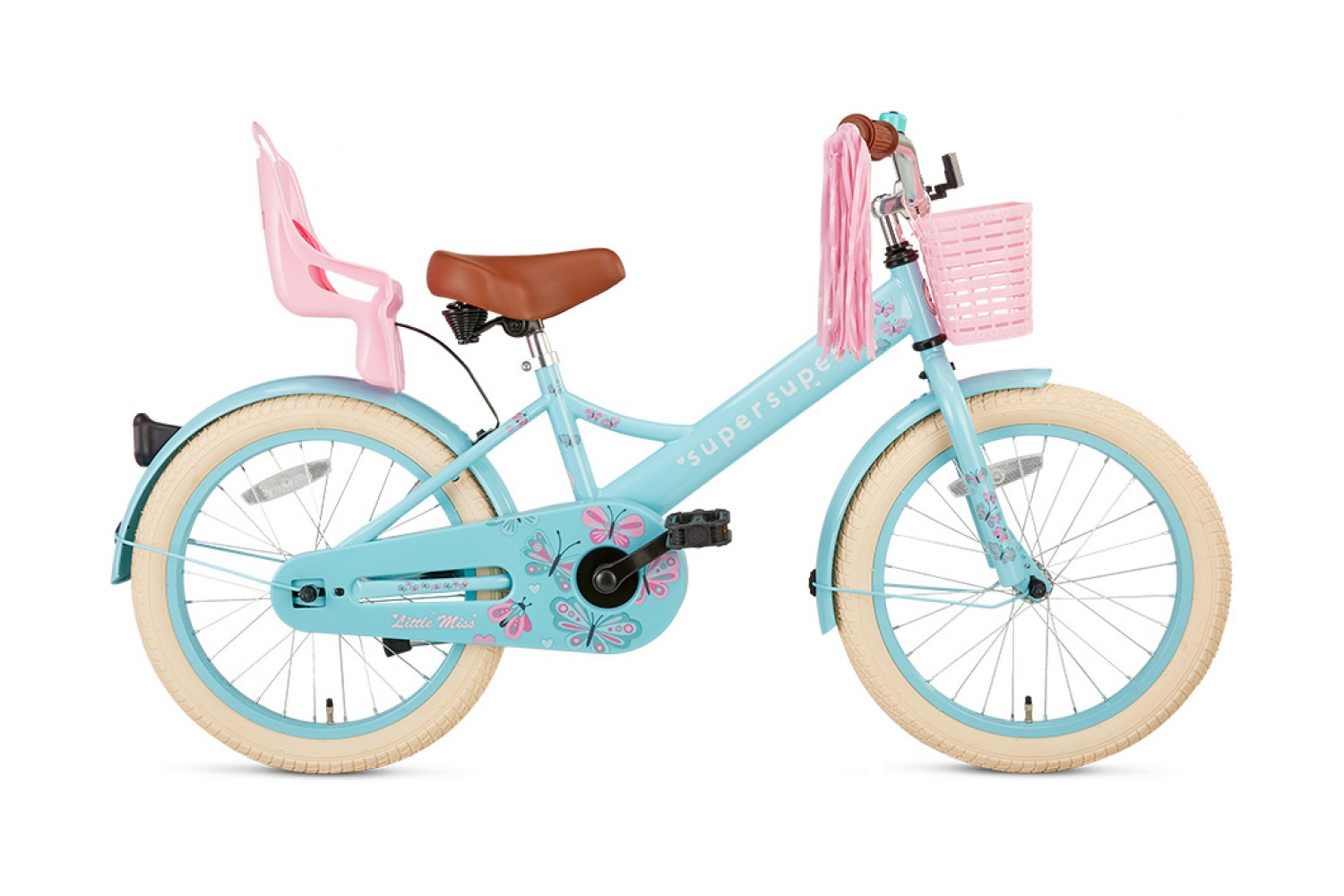 Supersuper Little Miss Kinderfahrrad 18 Zoll Mädchen Türkis