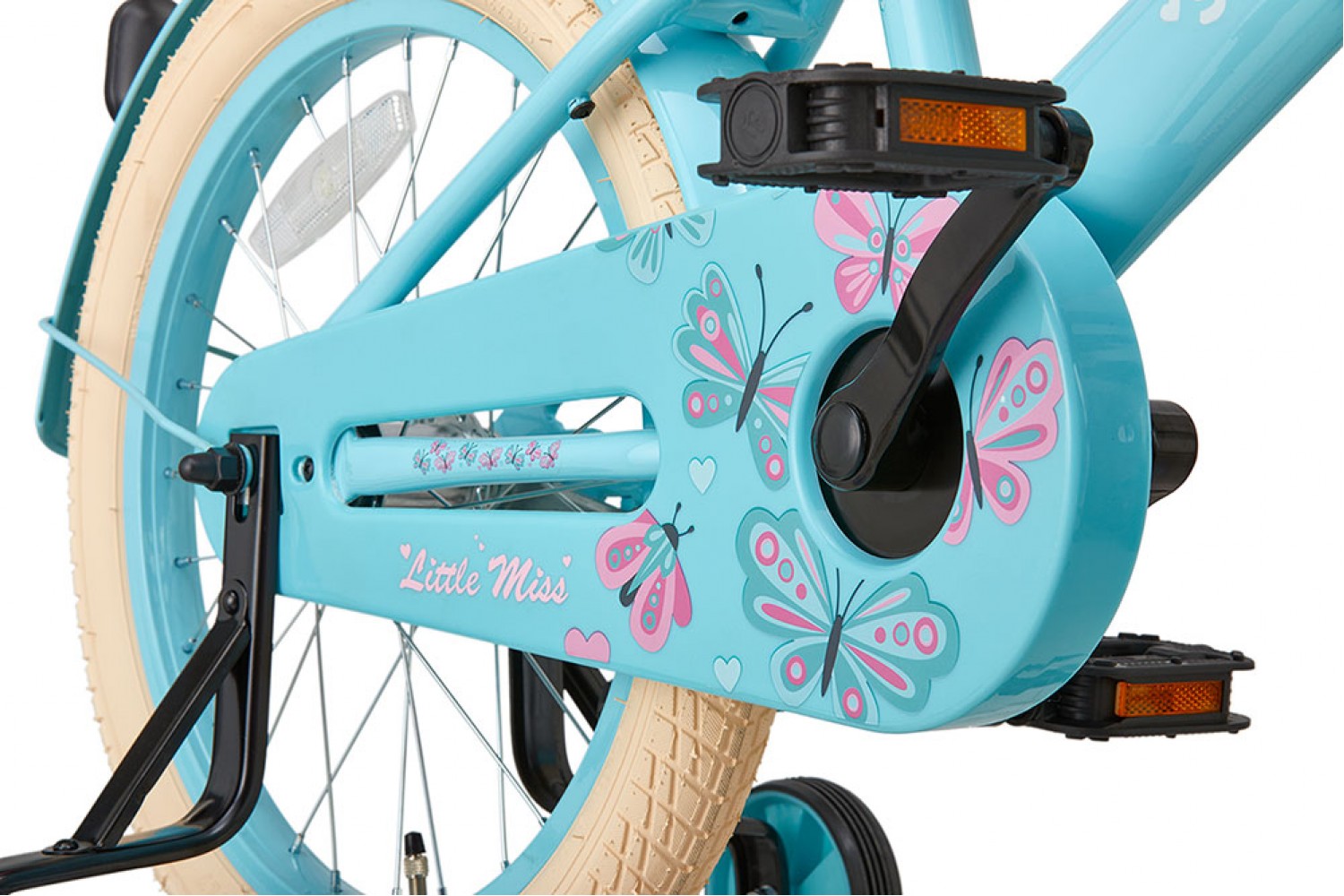 Supersuper Little Miss Kinderfahrrad 18 Zoll Mädchen Türkis