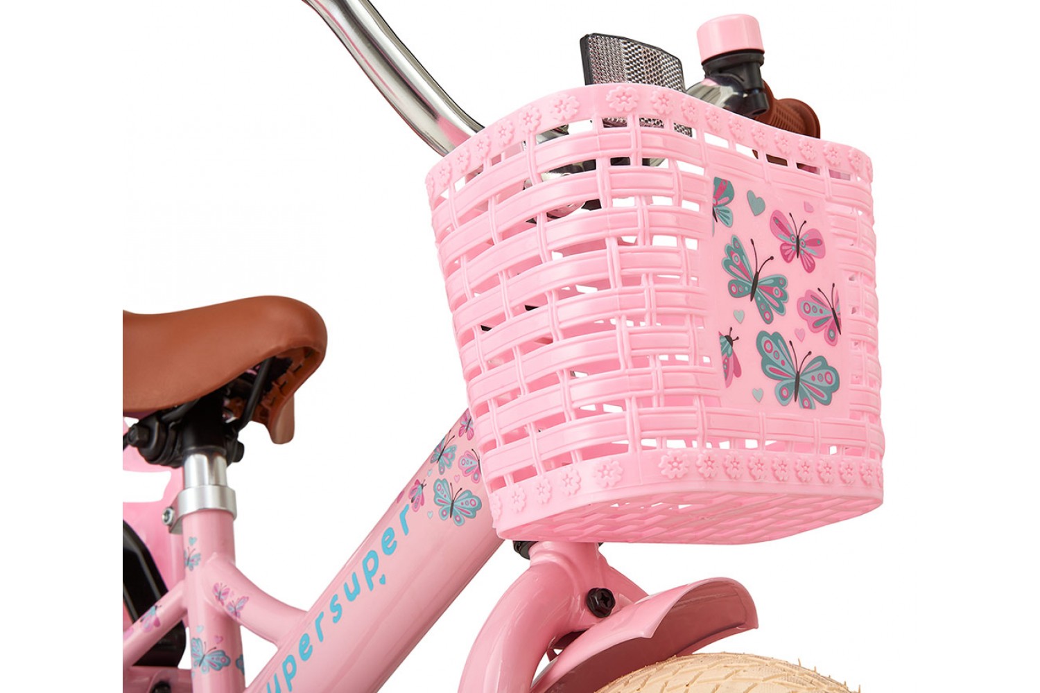 Supersuper Little Miss Kinderfahrrad 12 Zoll Mädchen Rosa