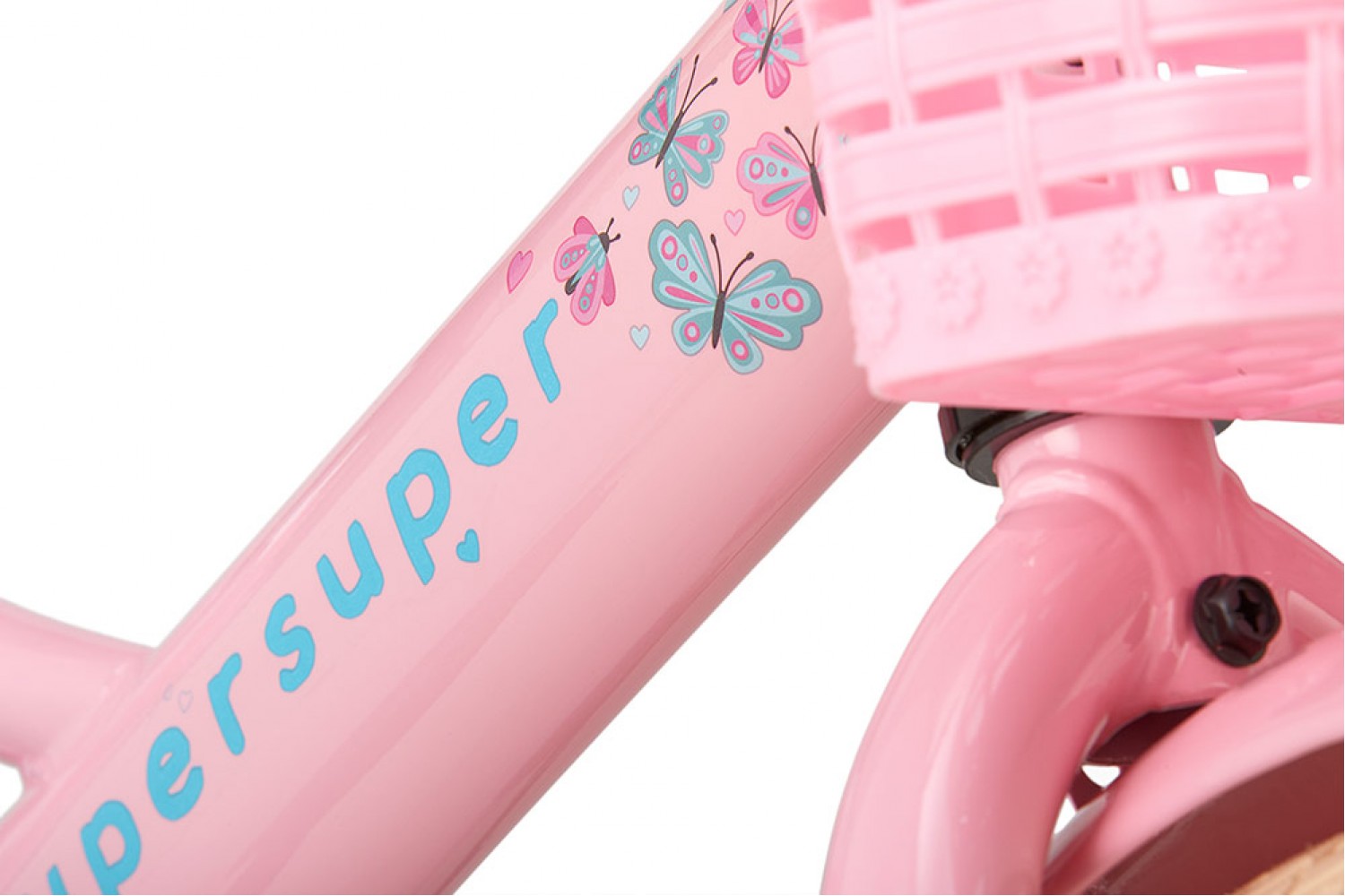 Supersuper Little Miss Kinderfahrrad 12 Zoll Mädchen Rosa