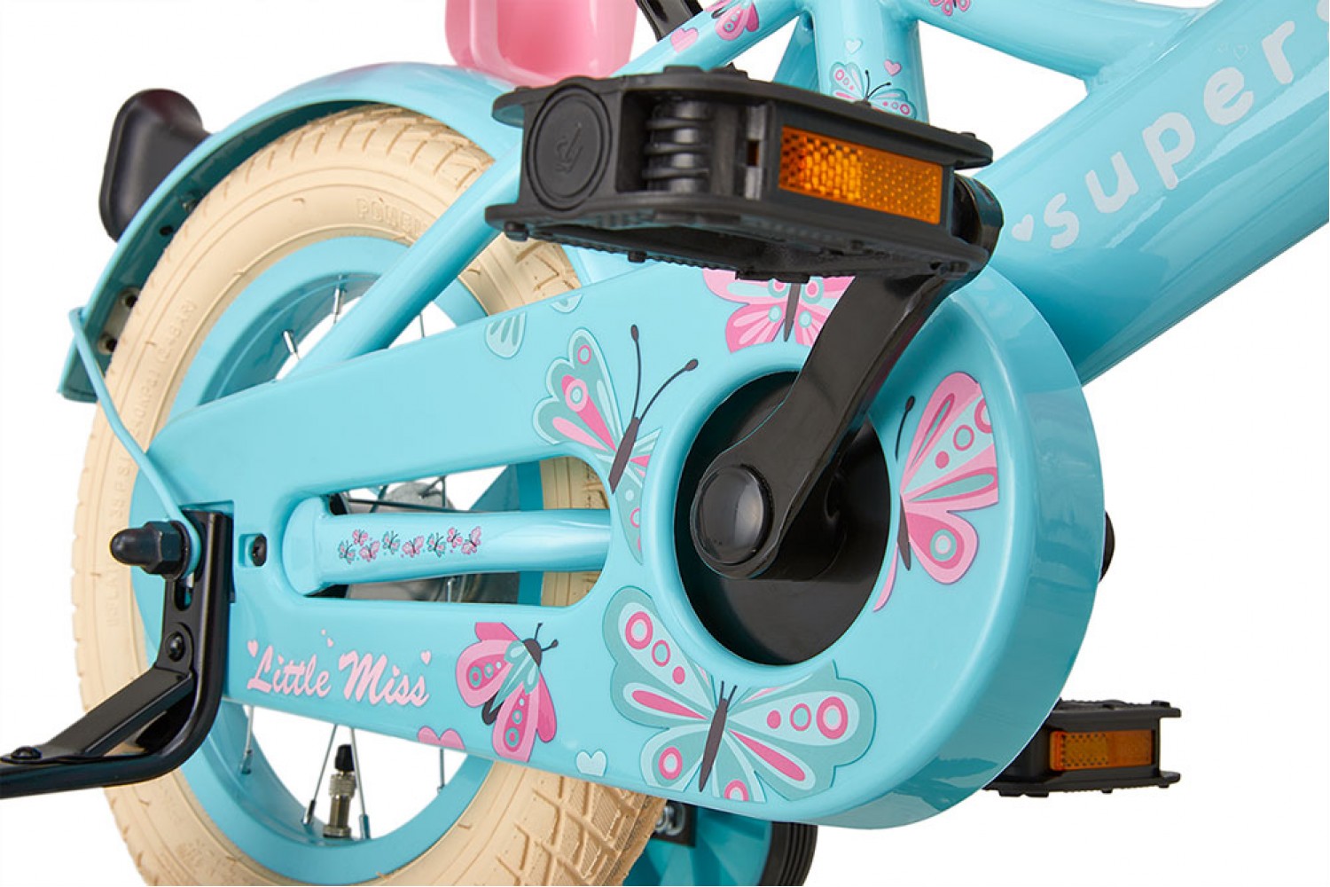 Supersuper Little Miss Kinderfahrrad 12 Zoll Mädchen Türkis