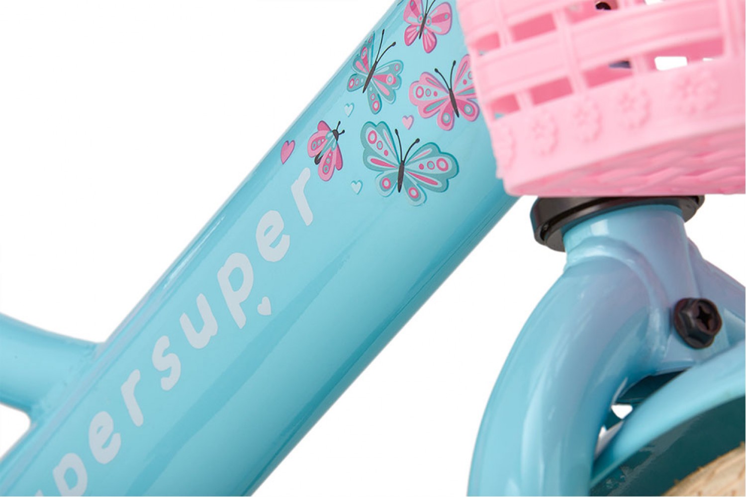 Supersuper Little Miss Kinderfahrrad 12 Zoll Mädchen Türkis