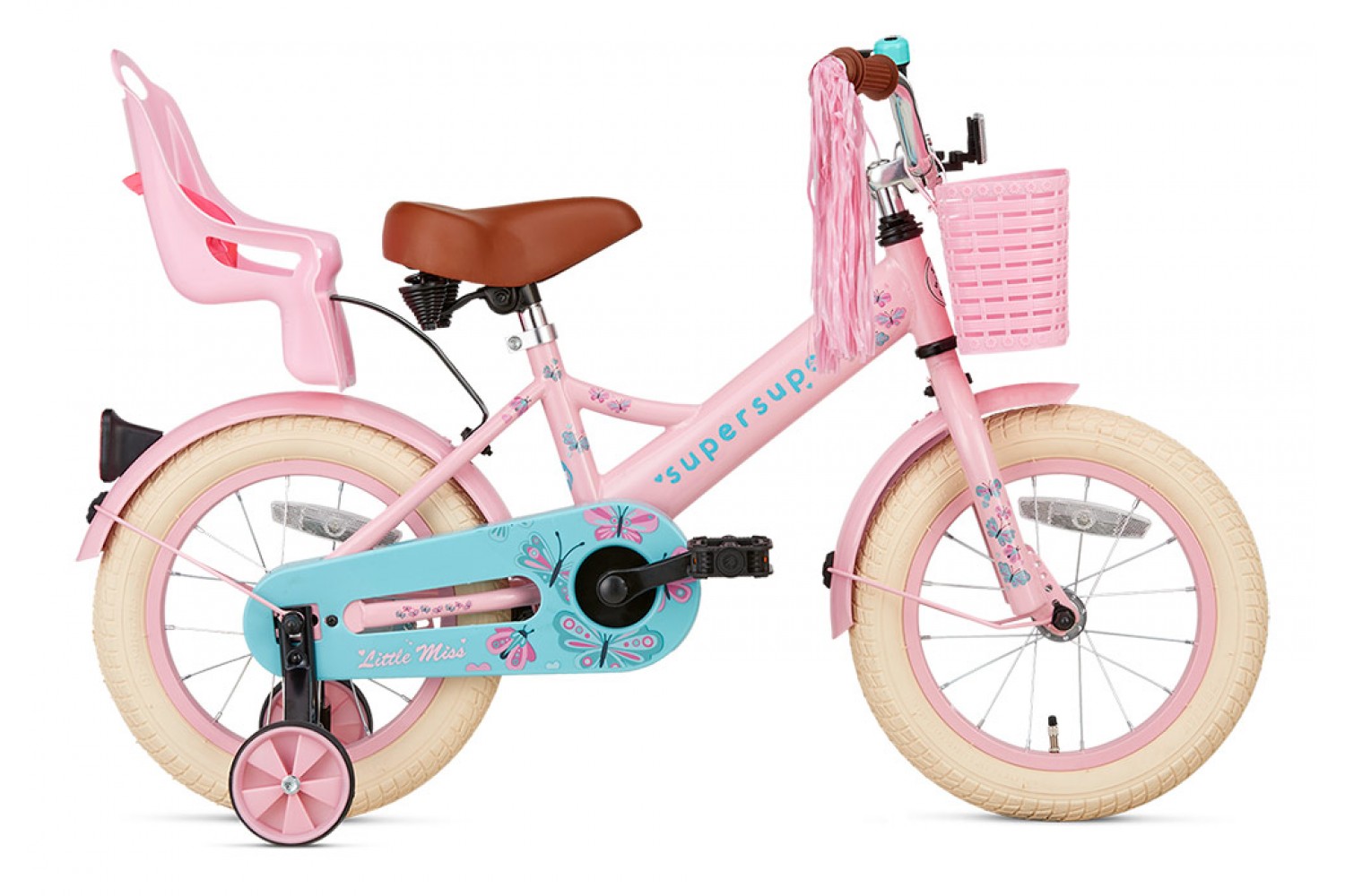 Supersuper Little Miss Kinderfahrrad 14 Zoll Mädchen Rosa