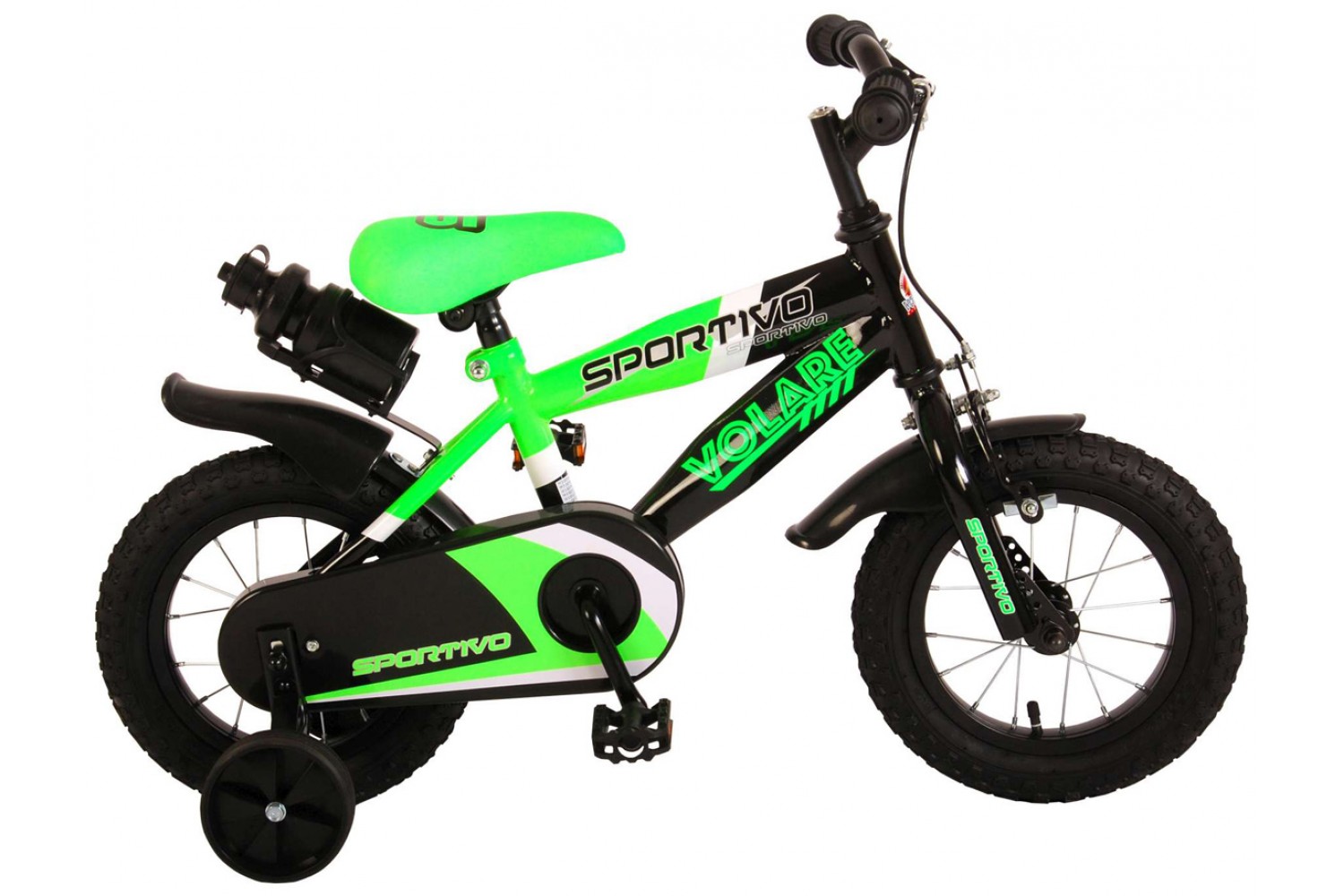 Volare Sportivo Kinderfahrrad 12 Zoll Jungen Grün