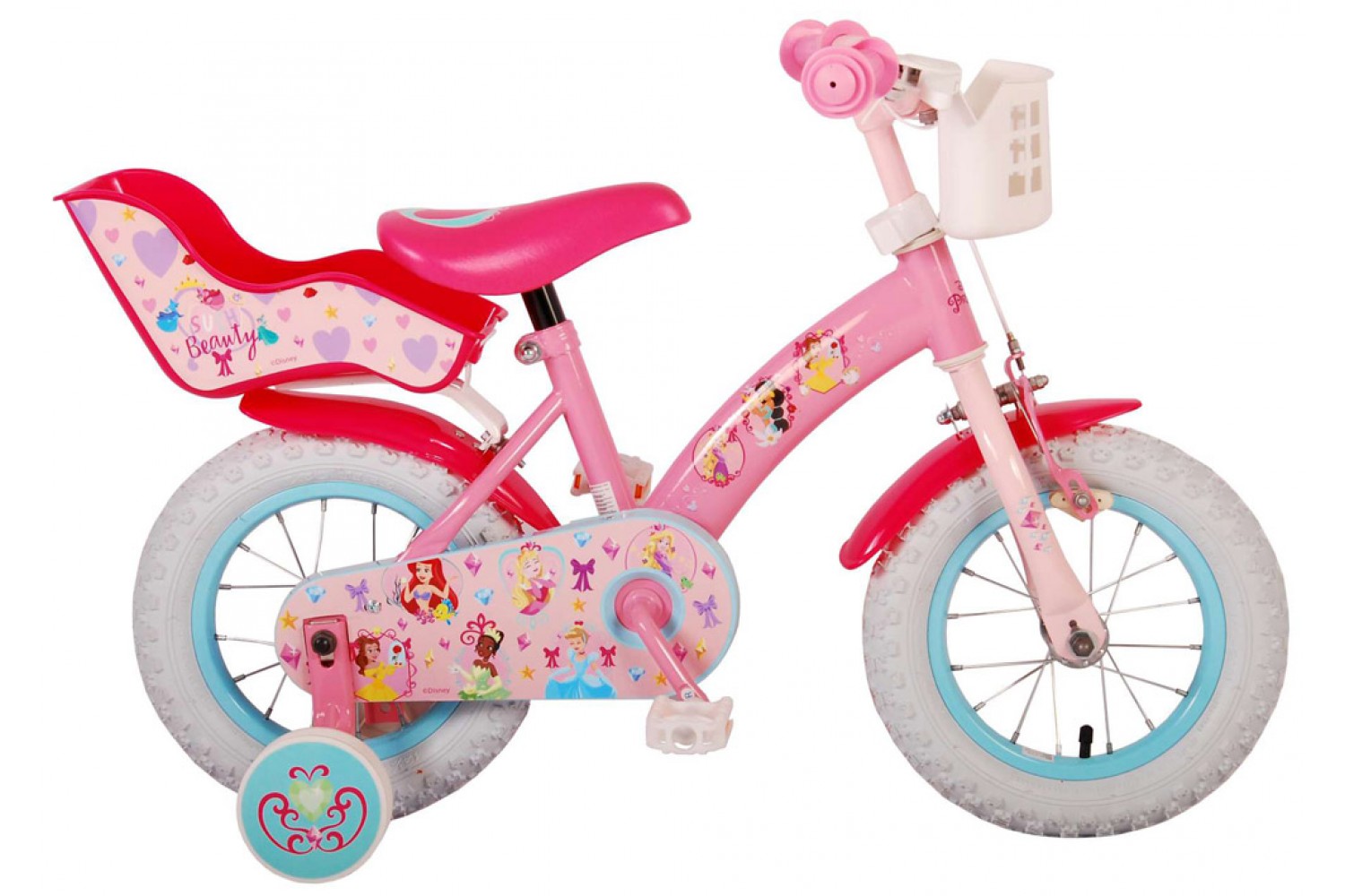 Disney Princess Kinderfahrrad 12 Zoll Mädchen Rosa