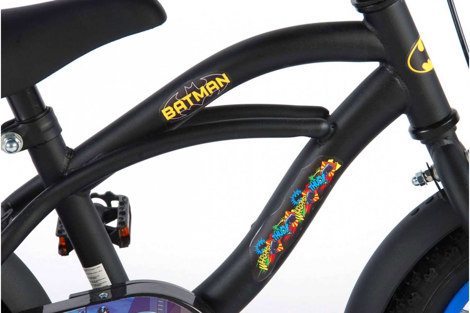 Batman Kinderfahrrad 12 Zoll Jungen Schwarz