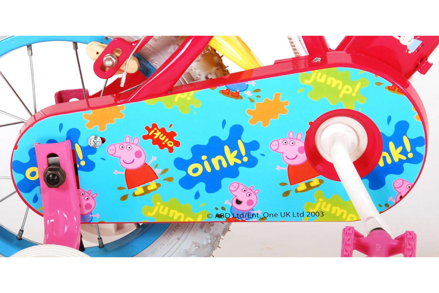 Peppa Pig Kinderfahrrad 12 Zoll Mädchen Rosa | 2 Handbremsen