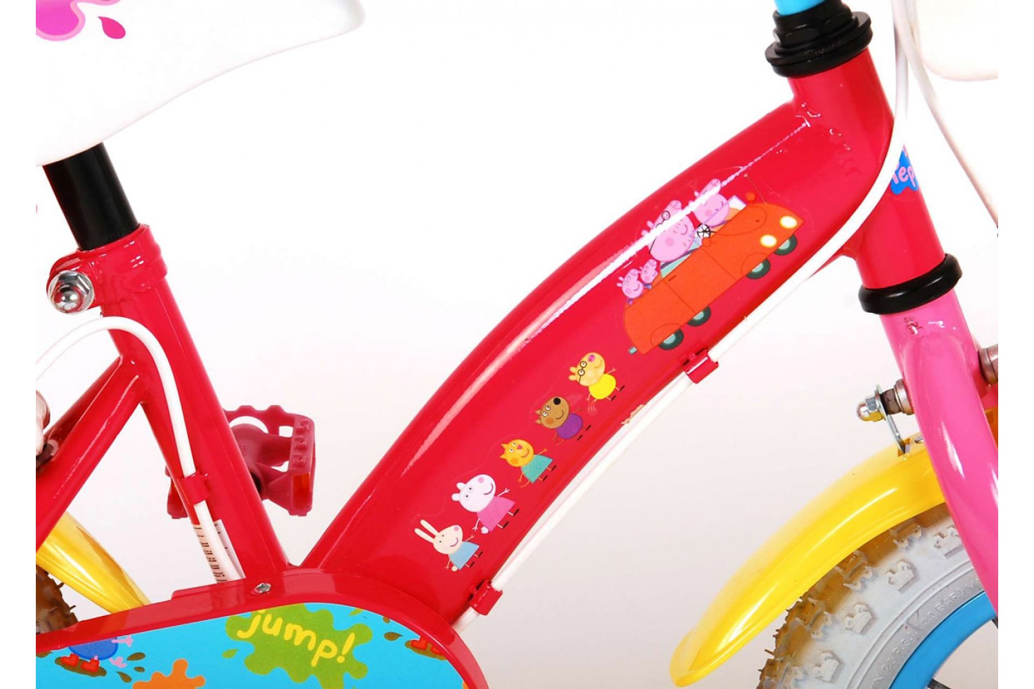 Peppa Pig Kinderfahrrad 12 Zoll Mädchen Rosa | 2 Handbremsen