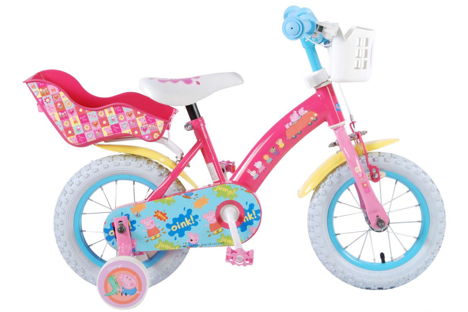 Peppa Pig Kinderfahrrad 12 Zoll Mädchen Rosa