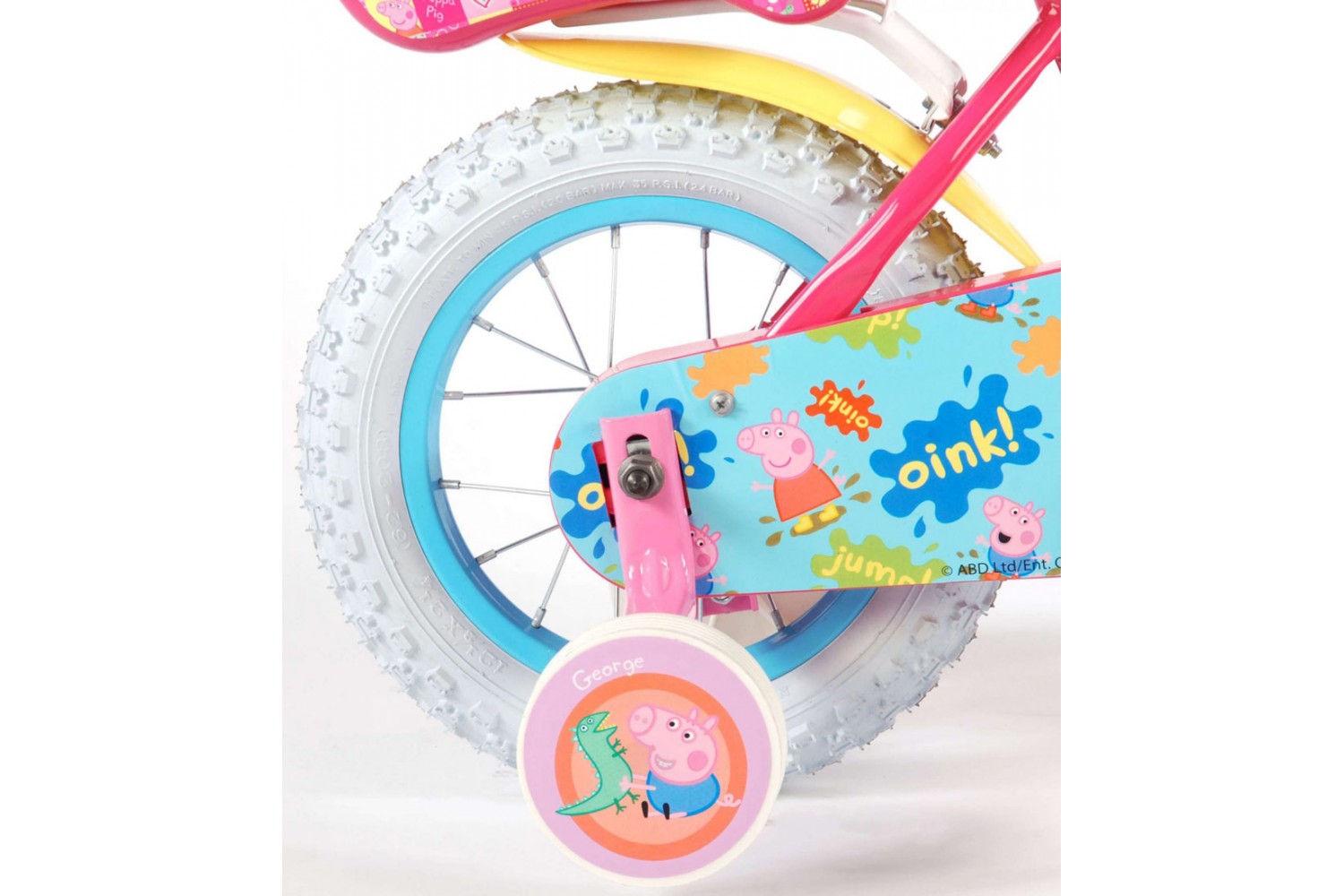 Peppa Pig Kinderfahrrad 12 Zoll Mädchen Rosa