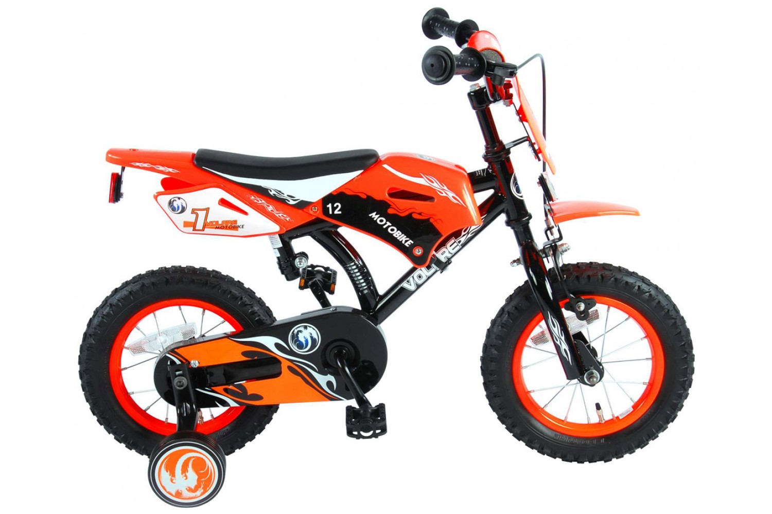 Volare Motobike Kinderfahrrad 12 Zoll Jungen Orange